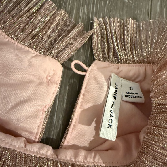 Janie and Jack Shimmer Pleated Dress - Picture 3 of 3